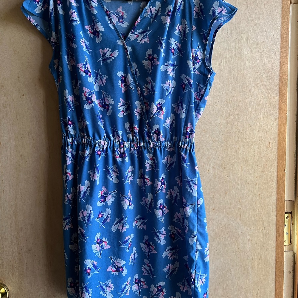 Blue kimono style dress